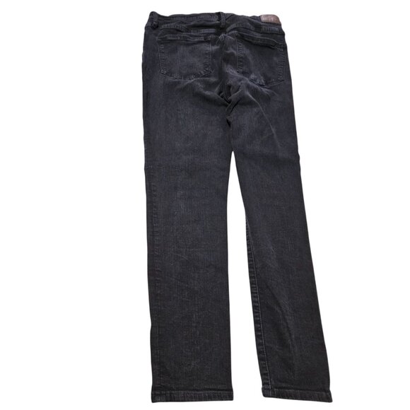 Madewell Roadtripper Jeans Womens Size 32 Skinny High Waist Black Denim Pants - Picture 3 of 6